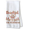 Thankful & Blessed Kitchen Towel - Waffle Weave - Partial Print (Personalized)