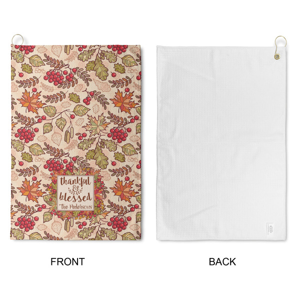 Thankful & Blessed Waffle Weave Golf Towel - Approval