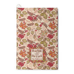 Thankful & Blessed Waffle Weave Golf Towel (Personalized)