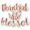 Thankful & Blessed Wall Monogram Decal