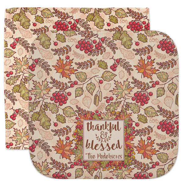 Custom Thankful & Blessed Facecloth / Wash Cloth (Personalized)