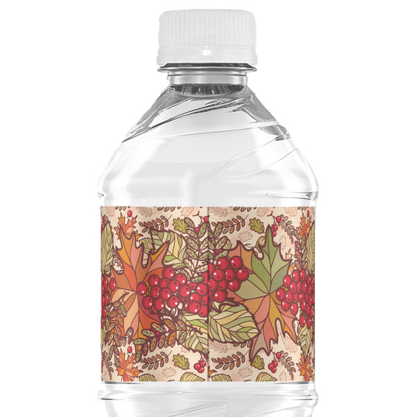 Thankful & Blessed Water Bottle Label - Back View