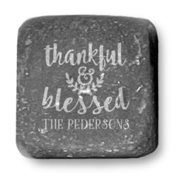 Thankful & Blessed Whiskey Stone Set - Set of 9 (Personalized)
