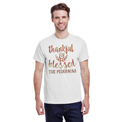 Thankful & Blessed T-Shirt - White (Personalized)