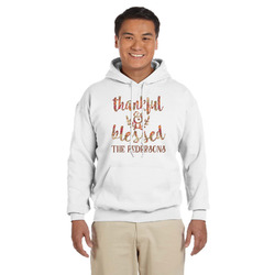 Thankful & Blessed Hoodie - White (Personalized)