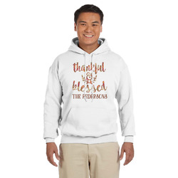 Thankful & Blessed Hoodie - White (Personalized)