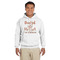 Thankful & Blessed Hoodie - White - Large (Personalized)