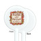 Thankful & Blessed White Plastic 5.5" Stir Stick - Single Sided - Round - Front & Back