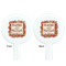 Thankful & Blessed White Plastic 7" Stir Stick - Double Sided - Round - Front & Back