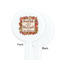 Thankful & Blessed White Plastic 7" Stir Stick - Single Sided - Round - Front & Back