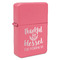 Thankful & Blessed Windproof Lighters - Pink - Front/Main