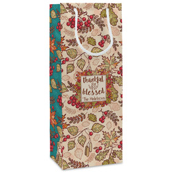 Thankful & Blessed Wine Gift Bags (Personalized)