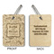 Thankful & Blessed Wood Luggage Tags - Rectangle - Approval