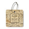 Thankful & Blessed Wood Luggage Tags - Square - Front/Main