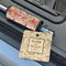Thankful & Blessed Wood Luggage Tags - Square - Lifestyle