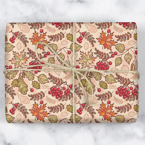 Thankful & Blessed Wrapping Paper Roll - Matte - Wrapped Box