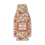 Thankful & Blessed Zipper Bottle Cooler (Personalized)