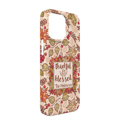 Thankful & Blessed iPhone Case - Plastic - iPhone 13 Pro (Personalized)