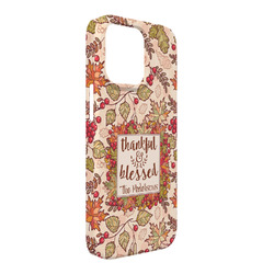 Thankful & Blessed iPhone Case - Plastic - iPhone 13 Pro Max (Personalized)