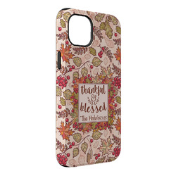 Thankful & Blessed iPhone Case - Rubber Lined - iPhone 14 Plus (Personalized)