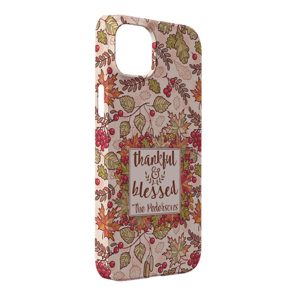 Custom Thankful & Blessed iPhone Case - Plastic - iPhone 14 Pro Max (Personalized)