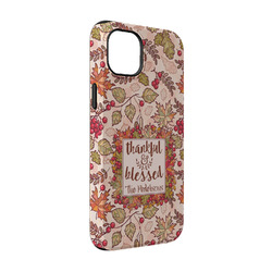 Thankful & Blessed iPhone Case - Rubber Lined - iPhone 14 Pro (Personalized)