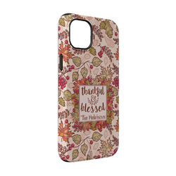 Thankful & Blessed iPhone Case - Rubber Lined - iPhone 14 (Personalized)