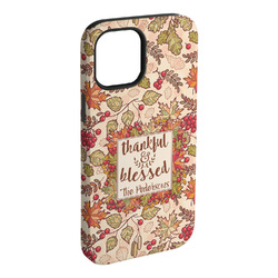 Thankful & Blessed iPhone Case - Rubber Lined - iPhone 15 Plus (Personalized)
