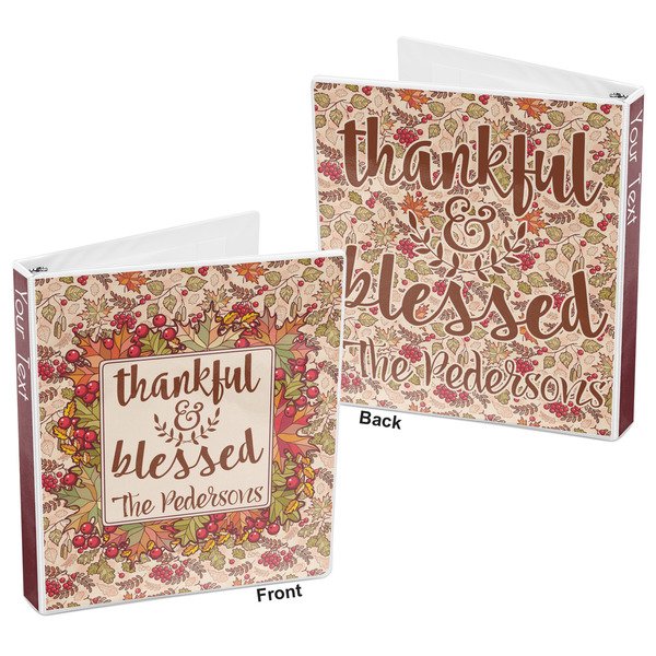 Thanksgiving Quotes and Sayings 3-Ring Binder Front and Back