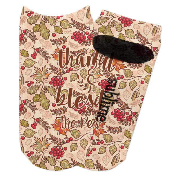 Custom Thankful & Blessed Adult Ankle Socks (Personalized)