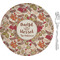 Thankful & Blessed 8" Glass Appetizer / Dessert Plates - Single or Set (Personalized)
