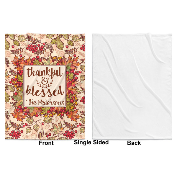 Thanksgiving Quotes and Sayings Baby Blanket (Single Sided - Printed Front, White Back)