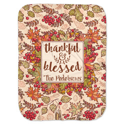 Thankful & Blessed Baby Swaddling Blanket (Personalized)