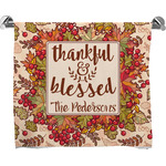 Thankful & Blessed Bath Towel (Personalized)