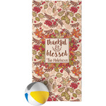 Thankful & Blessed Beach Towel (Personalized)