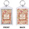 Thanksgiving Quotes and Sayings Bling Keychain (Front + Back)