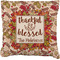 Thanksgiving Quotes and Sayings Burlap Pillow 22"