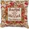 Thankful & Blessed Faux-Linen Throw Pillow 20" (Personalized)