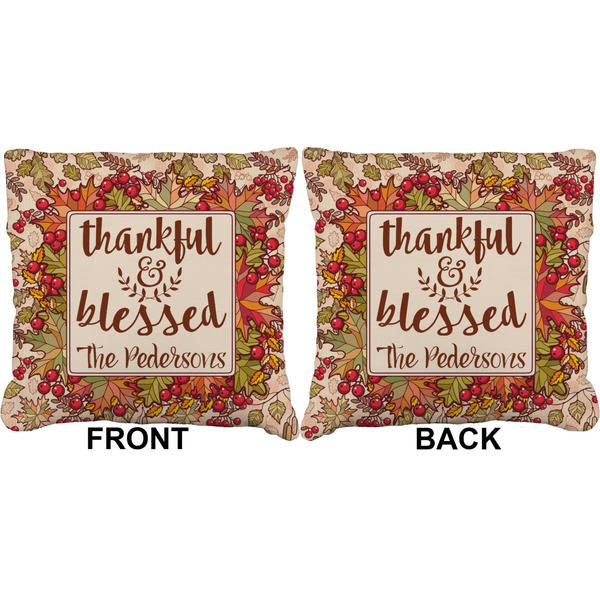 Thanksgiving Quotes and Sayings Burlap Pillow Approval