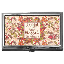 Thankful & Blessed Business Card Case