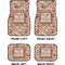Thanksgiving Quotes and Sayings Car Floor Mats Set (2F + 2B)