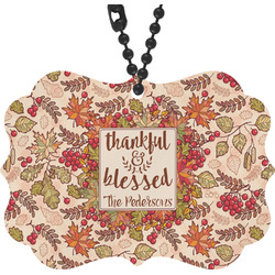 Thankful & Blessed Rear View Mirror Charm (Personalized)