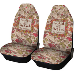 Thankful & Blessed Car Seat Covers (Set of Two) (Personalized)