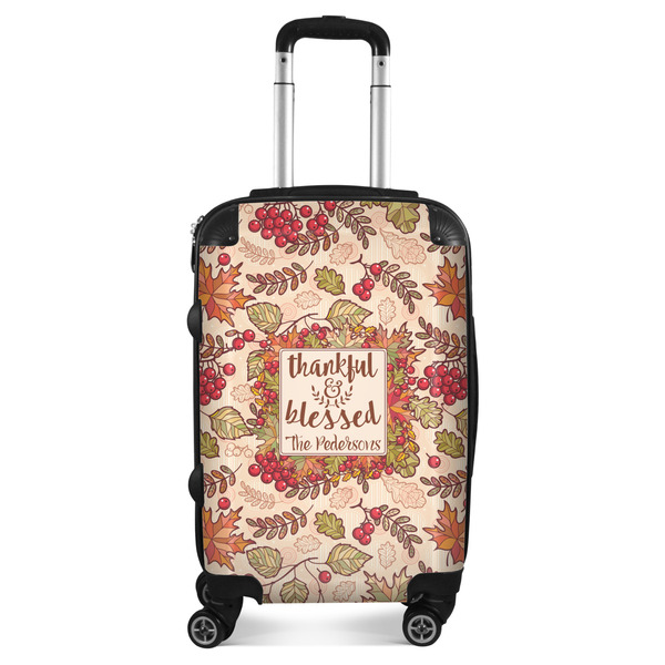 Custom Thankful & Blessed Suitcase - 20" Carry On (Personalized)