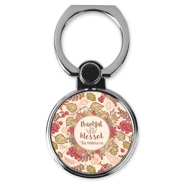 Custom Thankful & Blessed Cell Phone Ring Stand & Holder (Personalized)