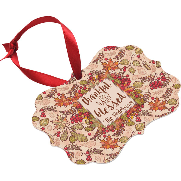 Thanksgiving Quotes and Sayings Christmas Ornament (Angle View)