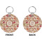 Thanksgiving Quotes and Sayings Circle Keychain (Front + Back)