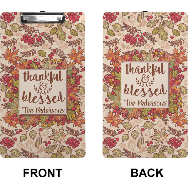 Thanksgiving Quotes and Sayings Clipboard (Legal) (Front + Back)