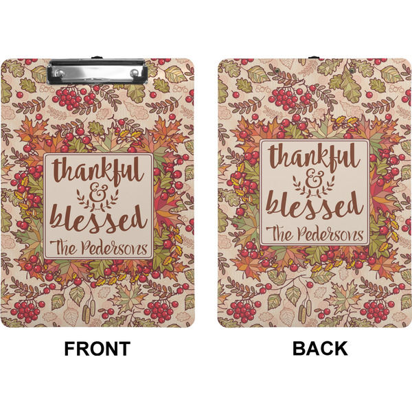 Thanksgiving Quotes and Sayings Clipboard (Letter) (Front + Back)