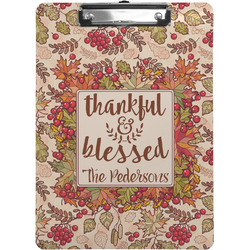 Thankful & Blessed Clipboard (Personalized)